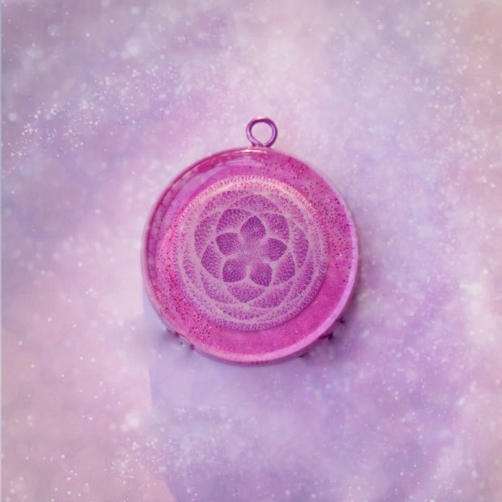 Olivenorma "Venus" Strawberry Rose Quartz Orgone Necklace - image 2