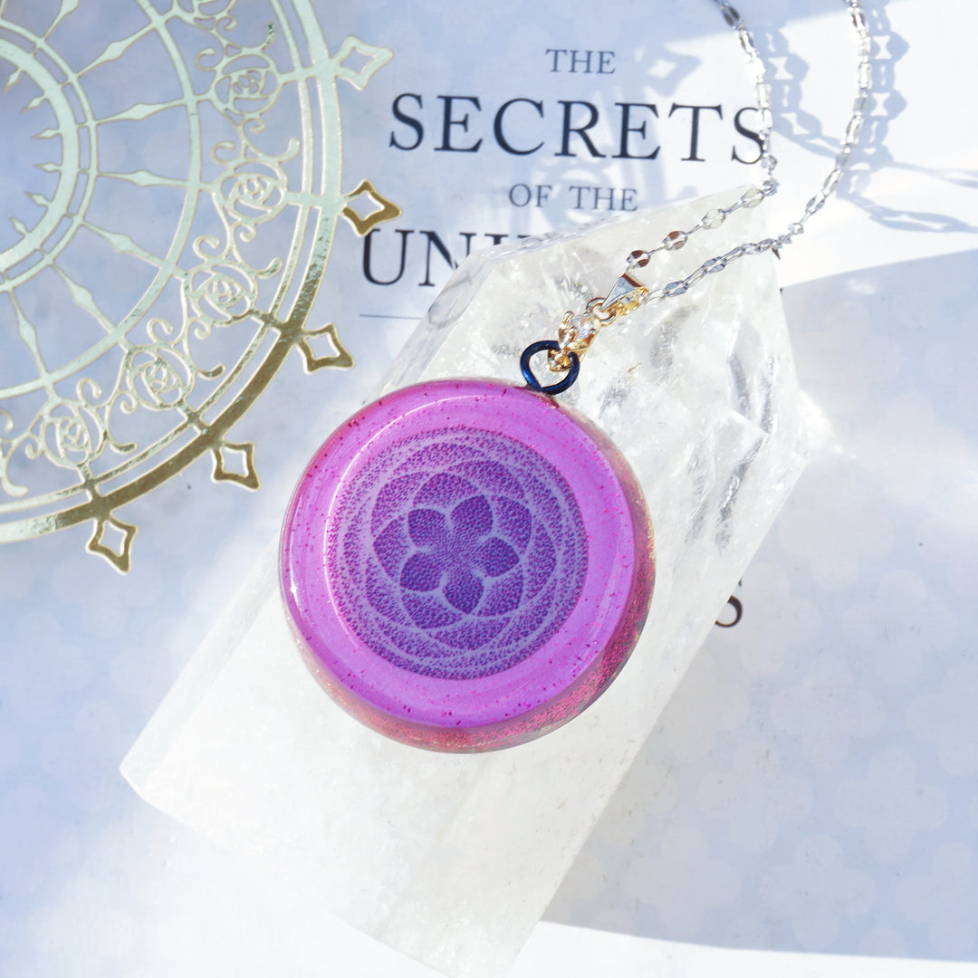 Olivenorma "Venus" Strawberry Rose Quartz Orgone Necklace - image 3