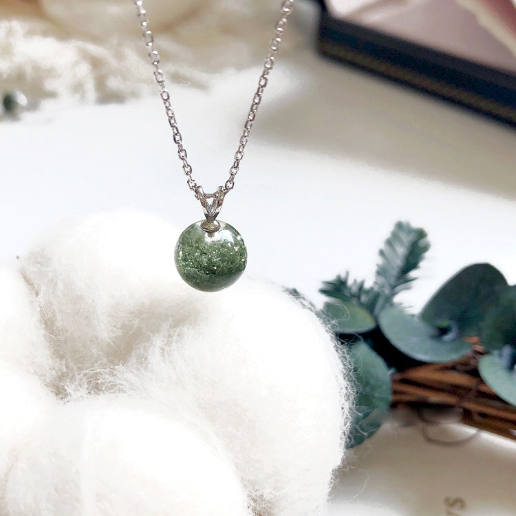 Olivenorma Green Phantom Quartz Sterling Silver Bracelet Necklace - image 2