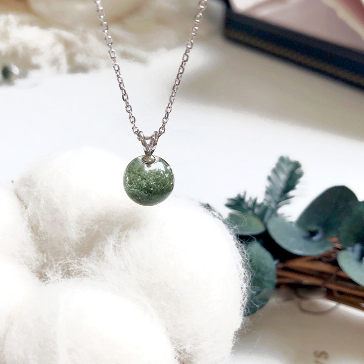 Olivenorma Green Phantom Quartz Sterling Silver Bracelet Necklace - image 2