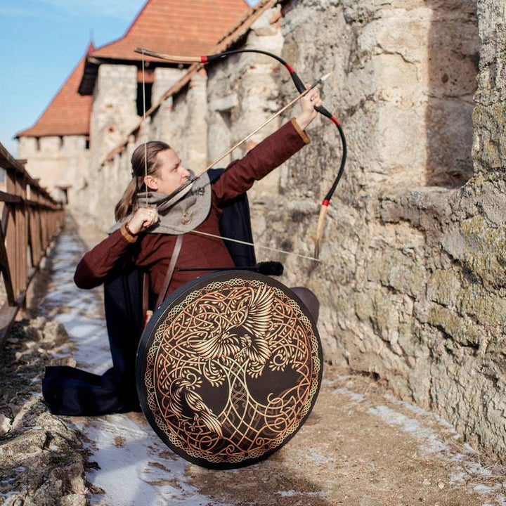 Olivenorma Shaman Viking Tree Of Life 2 Birds Print Drum - image 9