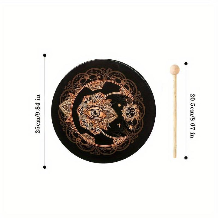 Olivenorma Moon Sun Evil Eye Print Shaman Drum - image 4