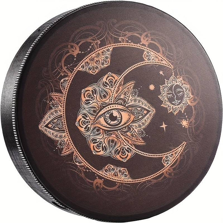 Olivenorma Moon Sun Evil Eye Print Shaman Drum - image 3
