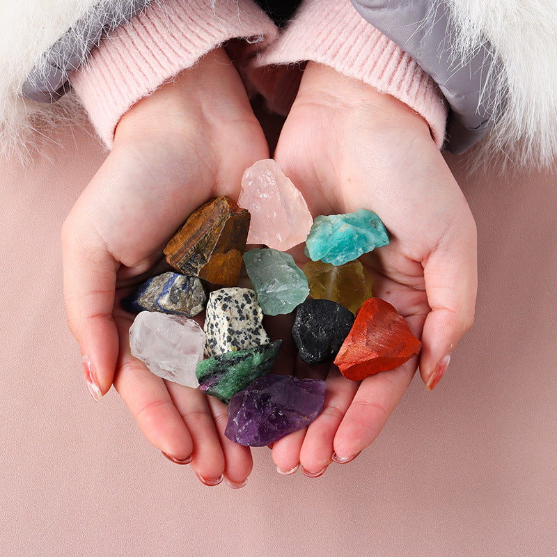 Olivenorma Natural Stone 12 Kinds Of Rough Crystal Set - image 1