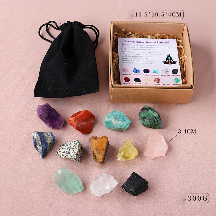 Olivenorma Natural Stone 12 Kinds Of Rough Crystal Set - image 7
