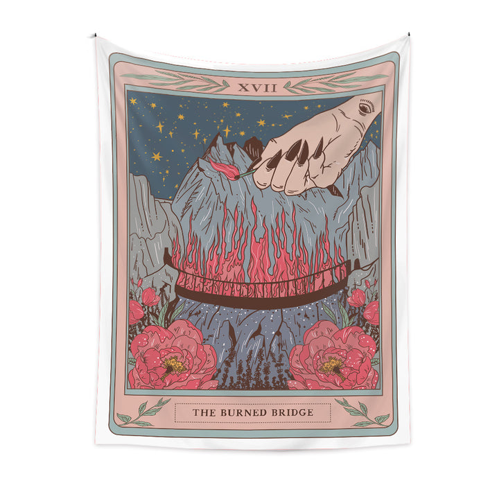 Olivenorma Tarot Card Tapestry - THE BURNED BRIDGE - 180*230cm - Short Velvet - image 11
