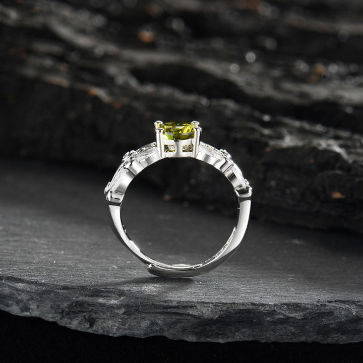 Olivenorma "The Jungle Angel" -  Four Claws One Carat Peridot Ring - image 2