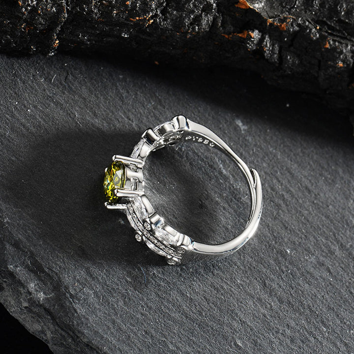 Olivenorma "The Jungle Angel" -  Four Claws One Carat Peridot Ring - image 3