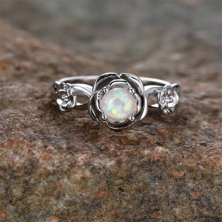 Olivenorma "Rose Of Love" Unique Opal Ring  - image 3