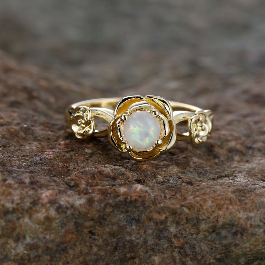 Olivenorma "Rose Of Love" Unique Opal Ring  - image 6