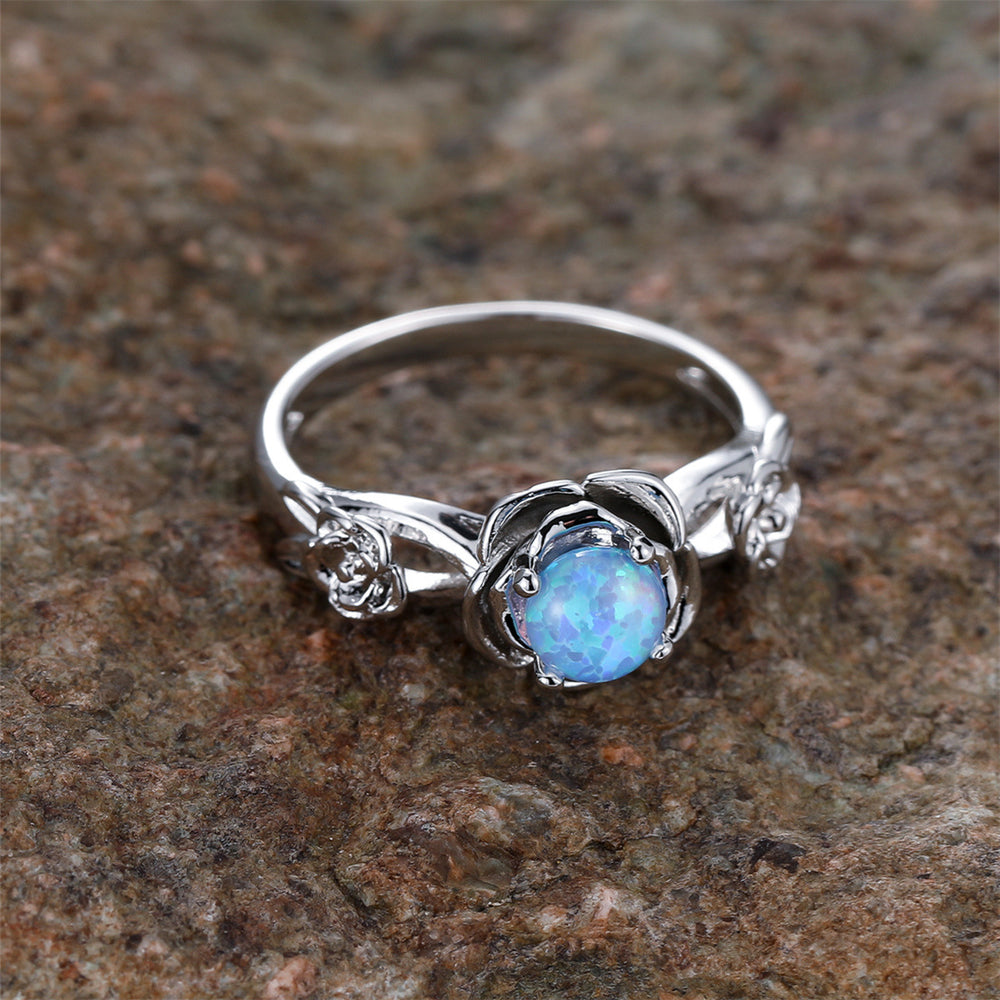 Olivenorma "Rose Of Love" Unique Opal Ring  - image 1