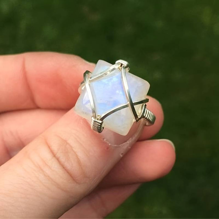Olivenorma White Opalite Engagement Party Ring - image 0