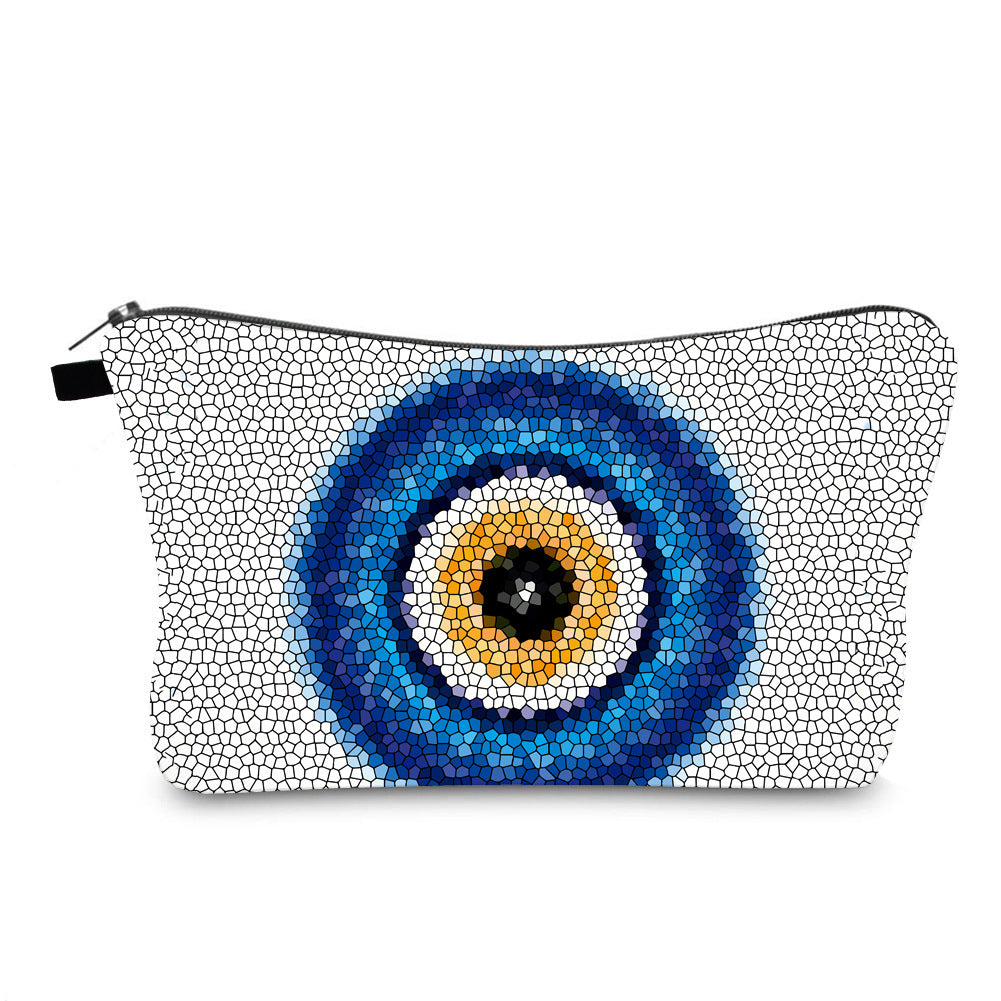 Olivenorma Evil Eye Hamsa Symbol Makeup Cosmetic Bag - Evil Eye#1 - image 1