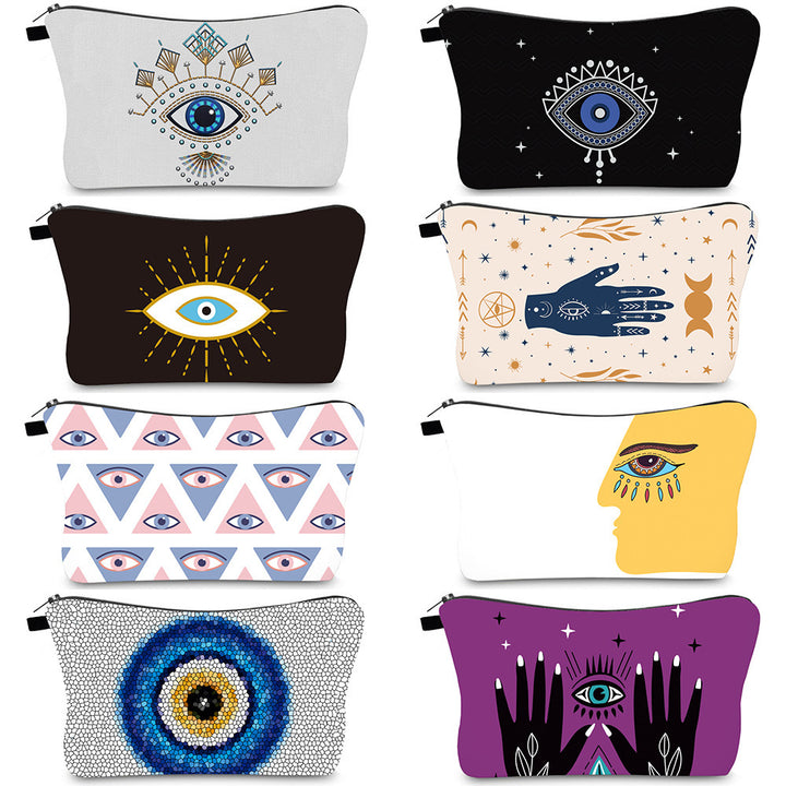 Olivenorma Evil Eye Hamsa Symbol Makeup Cosmetic Bag - image 0