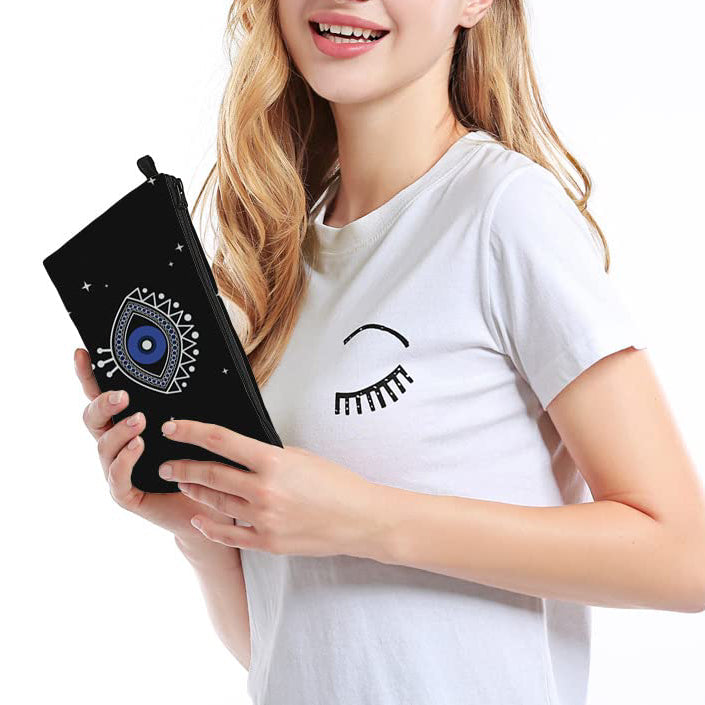 Olivenorma Evil Eye Hamsa Symbol Makeup Cosmetic Bag - image 10