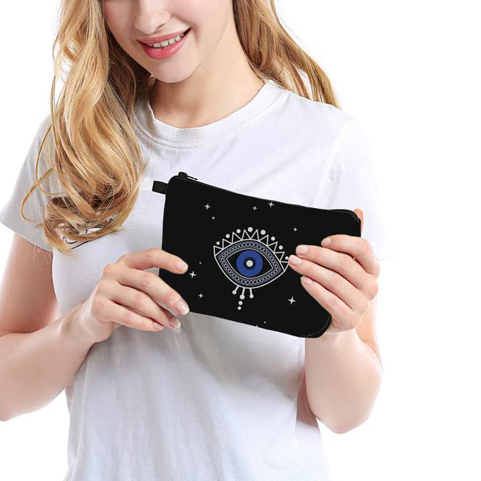 Olivenorma Evil Eye Hamsa Symbol Makeup Cosmetic Bag - image 11