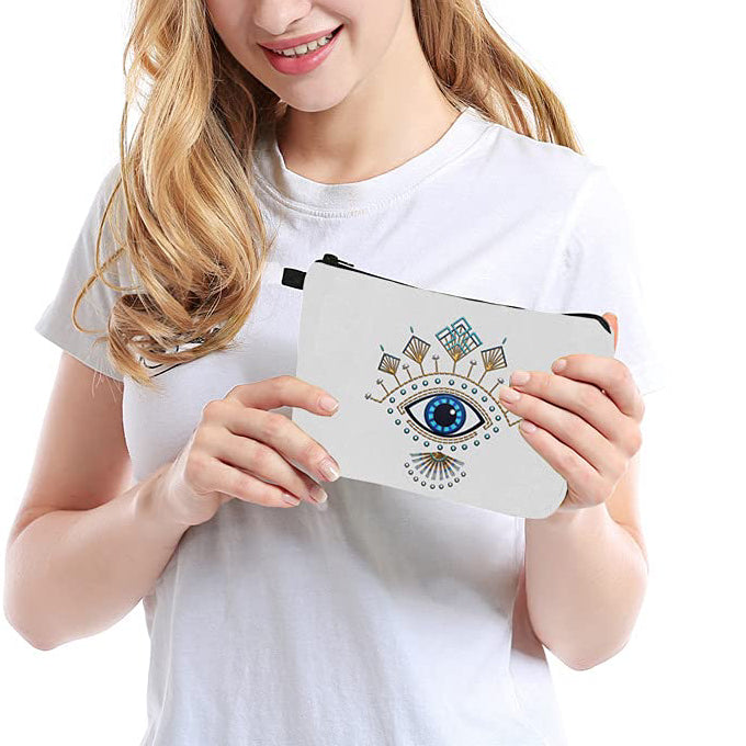 Olivenorma Evil Eye Hamsa Symbol Makeup Cosmetic Bag - image 16