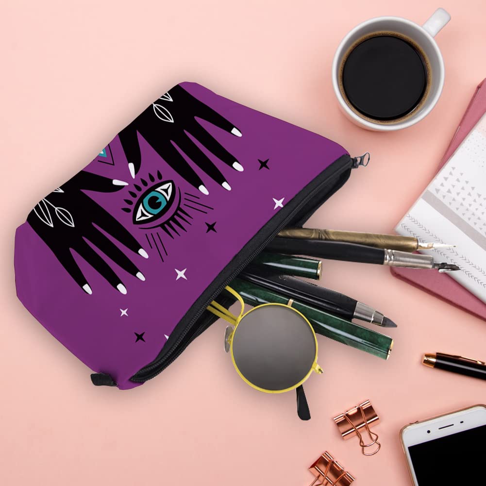 Olivenorma Evil Eye Hamsa Symbol Makeup Cosmetic Bag - image 19