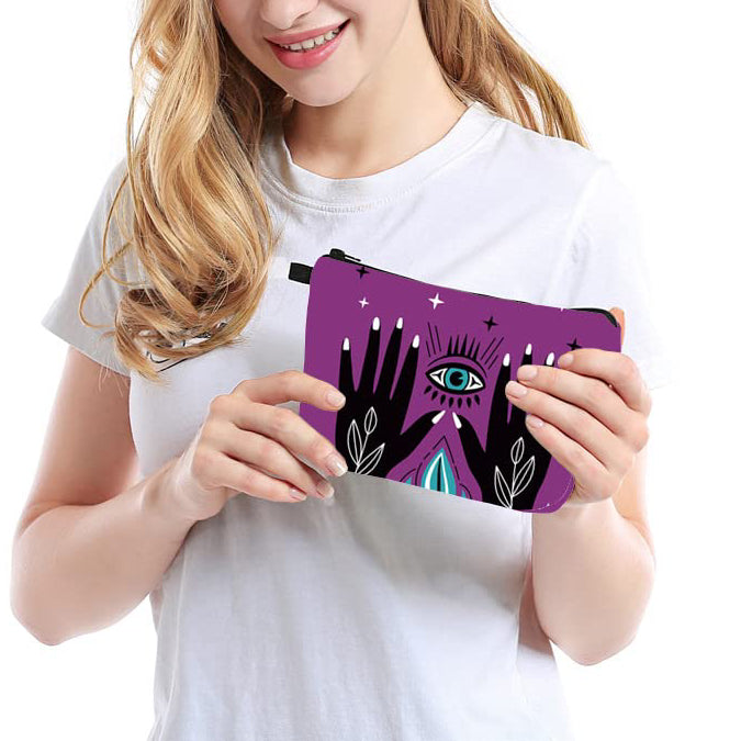 Olivenorma Evil Eye Hamsa Symbol Makeup Cosmetic Bag - image 22
