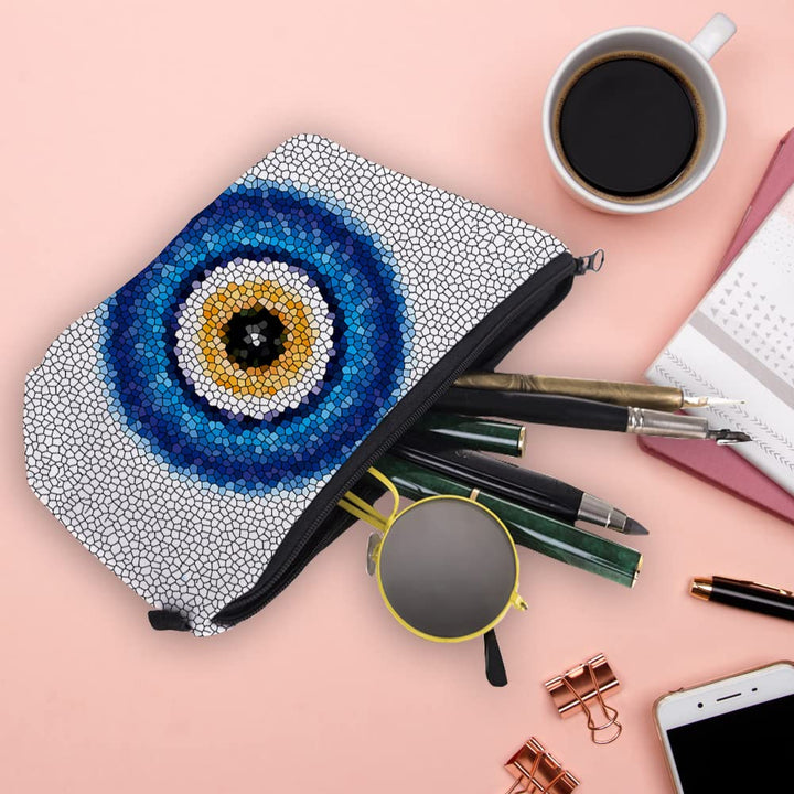 Olivenorma Evil Eye Hamsa Symbol Makeup Cosmetic Bag - image 2