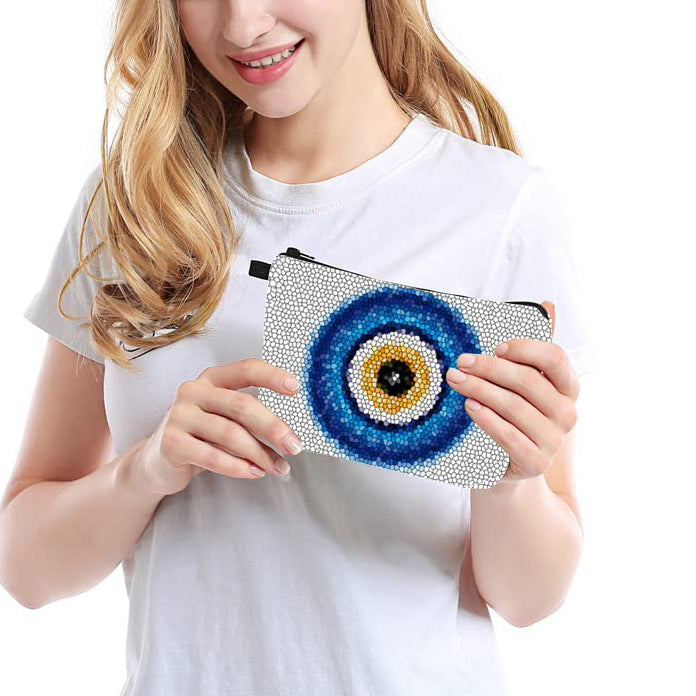 Olivenorma Evil Eye Hamsa Symbol Makeup Cosmetic Bag - image 4