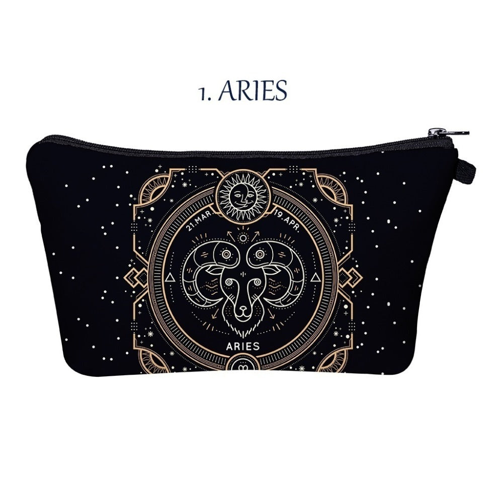Olivenorma Zodiac Print Design Make Up Cosmetic Bag - Aries - image 1