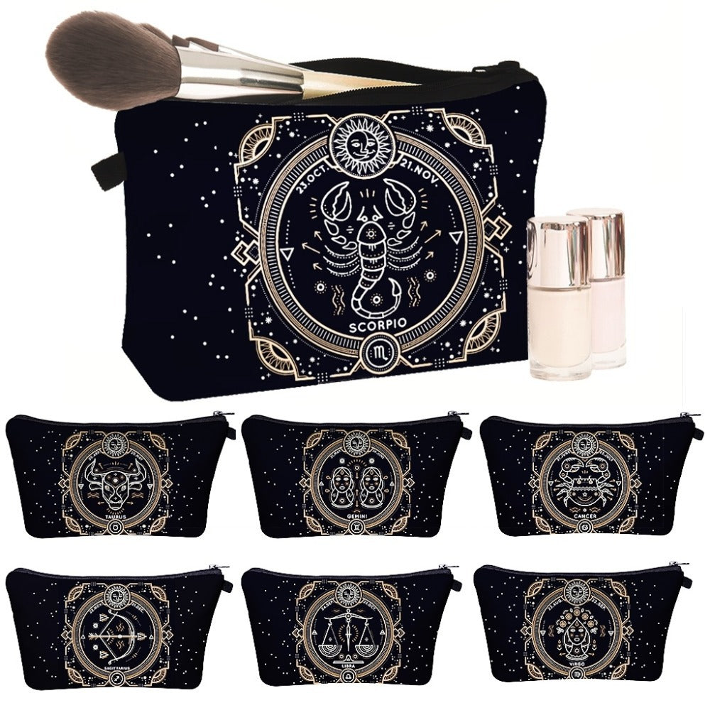 Olivenorma Zodiac Print Design Make Up Cosmetic Bag - image 0