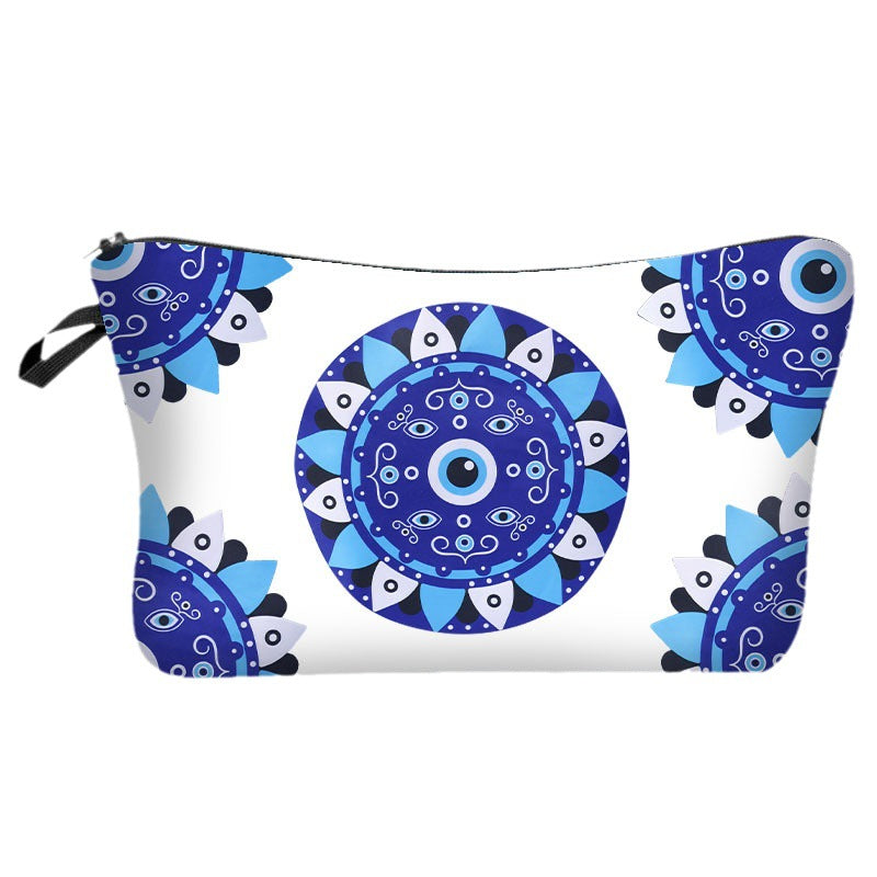 Olivenorma Blue Evil Eye Makeup Cosmetic Bag - Blue Evil Eye#1 - image 1