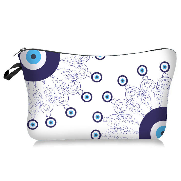 Olivenorma Blue Evil Eye Makeup Cosmetic Bag - Blue Evil Eye#3 - image 3