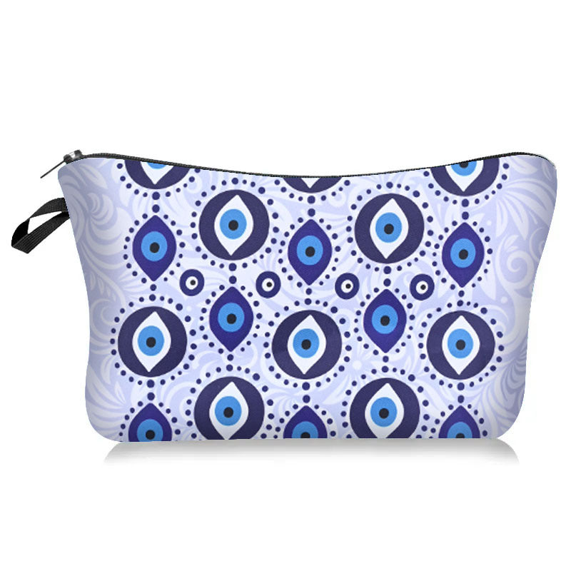 Olivenorma Blue Evil Eye Makeup Cosmetic Bag - Blue Evil Eye#4 - image 4