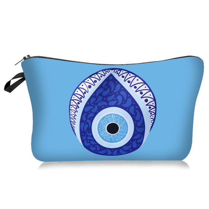 Olivenorma Blue Evil Eye Makeup Cosmetic Bag - Blue Evil Eye#6 - image 6