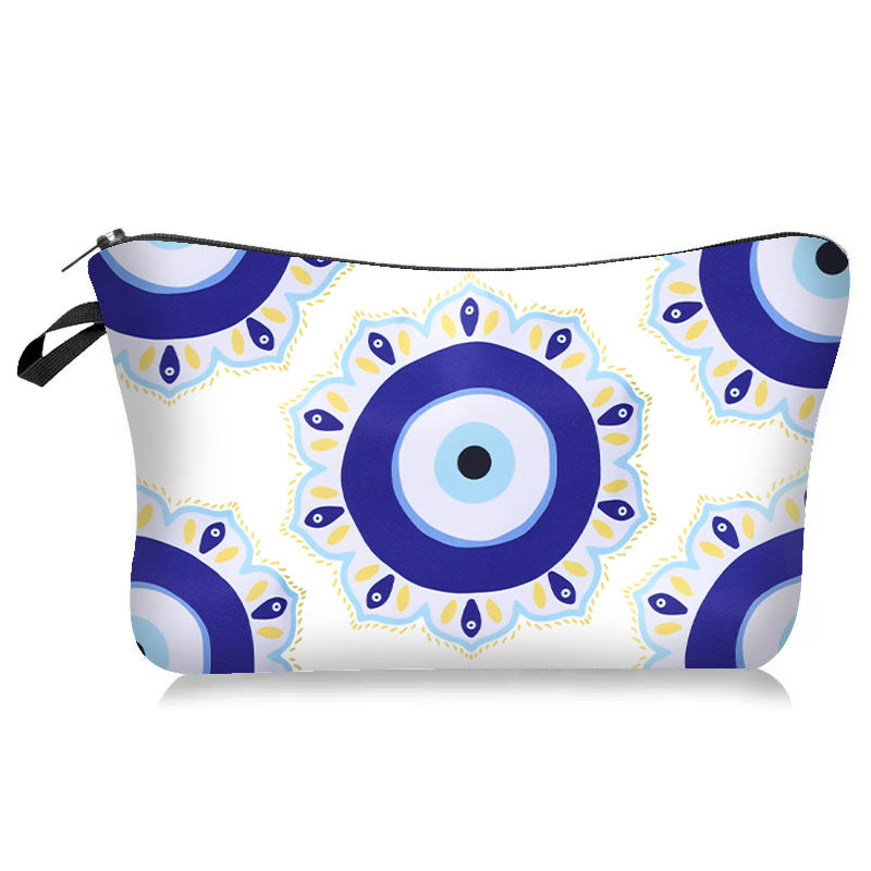 Olivenorma Blue Evil Eye Makeup Cosmetic Bag - Blue Evil Eye#7 - image 7