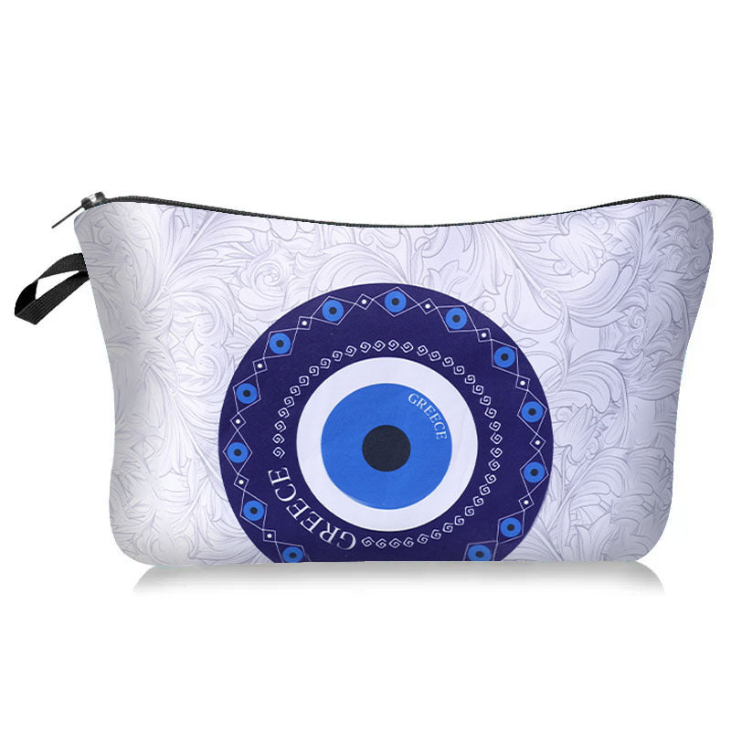 Olivenorma Blue Evil Eye Makeup Cosmetic Bag - Blue Evil Eye#9 - image 9