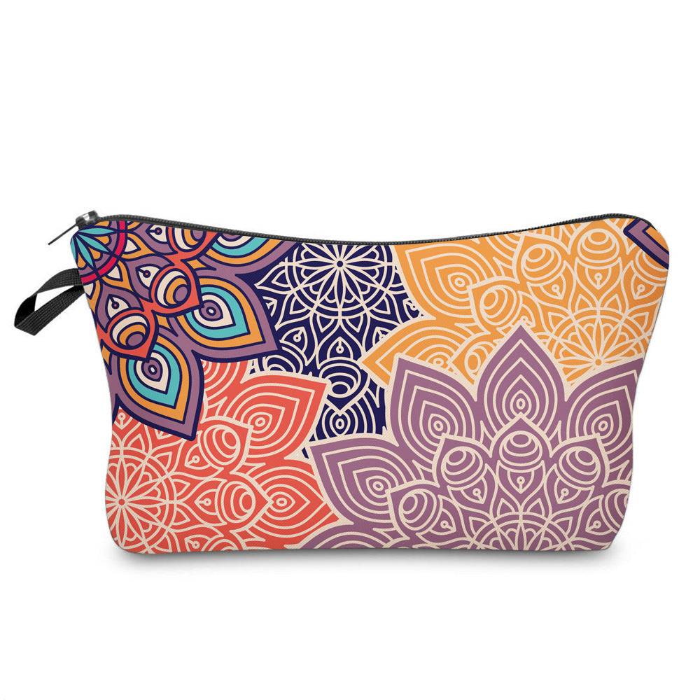 Olivenorma Mandala Pattern Travel Makeup Cosmetic Bag - Mandala#6 - image 9