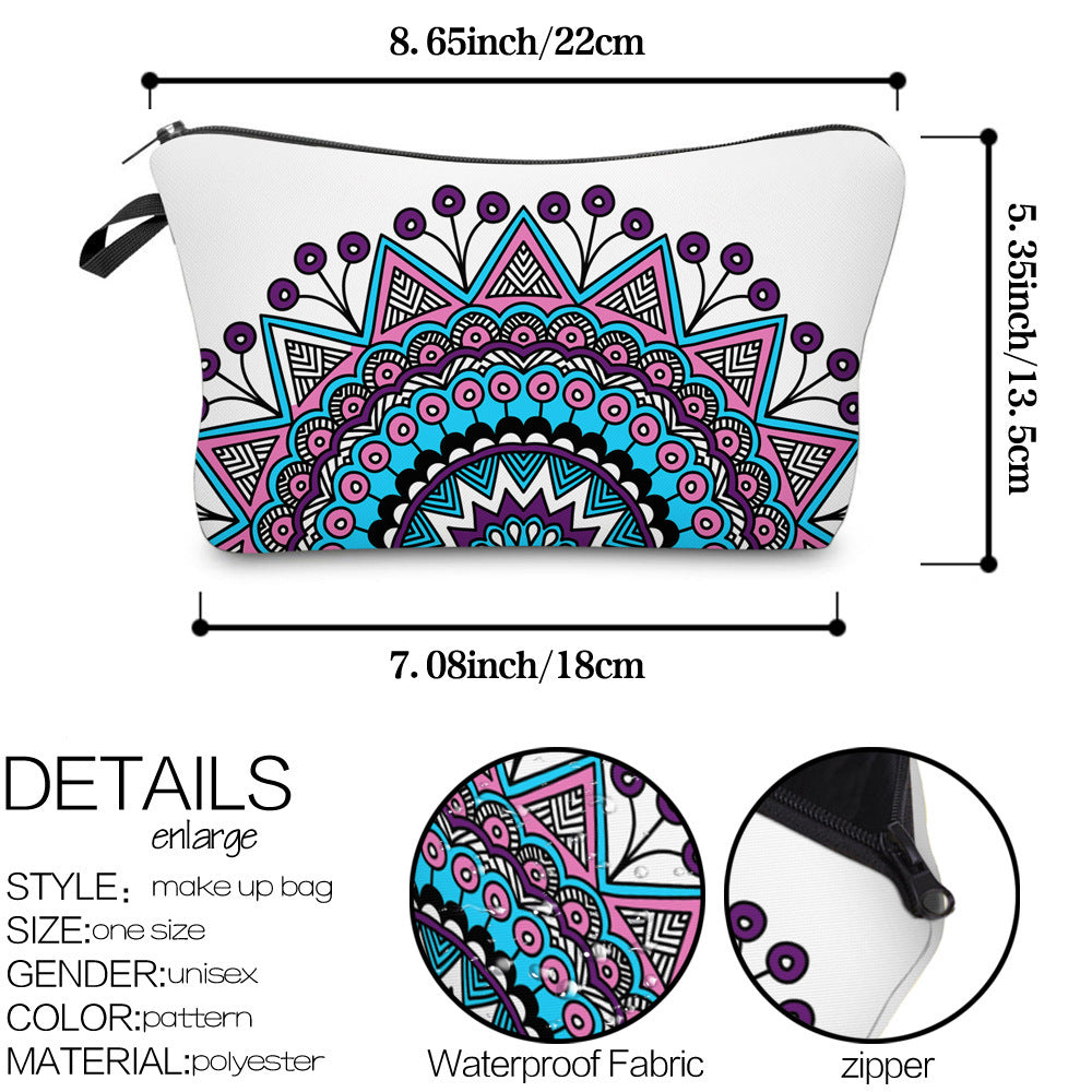 Olivenorma Mandala Pattern Travel Makeup Cosmetic Bag - image 15