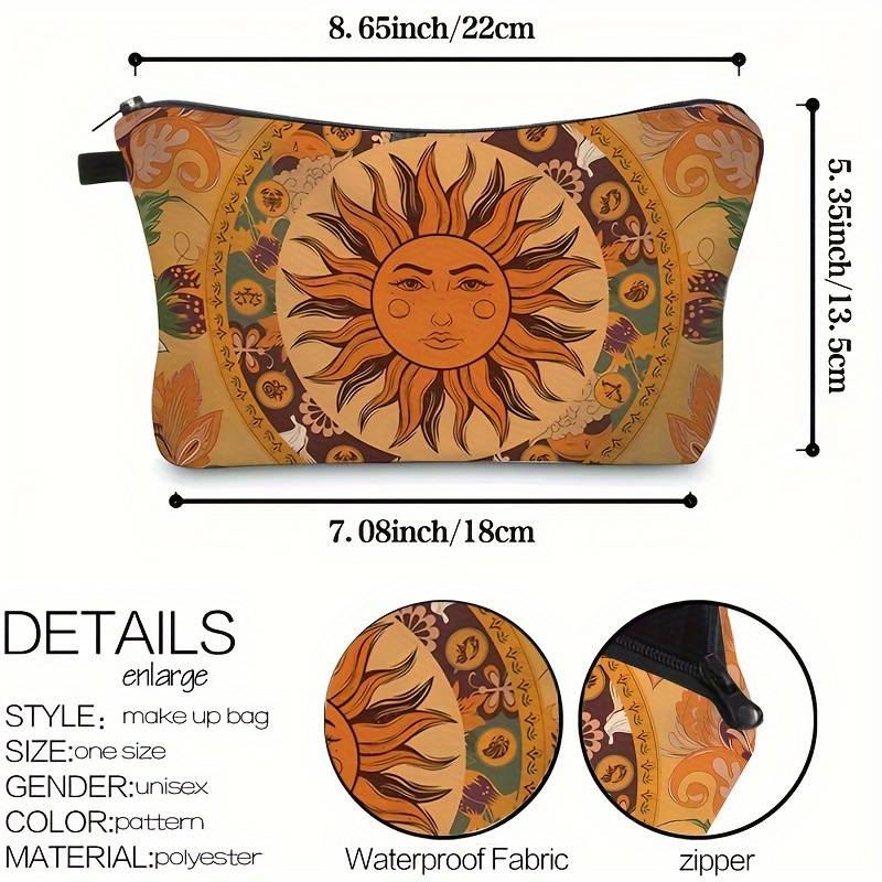 Olivenorma Sun Moon Star Pattern Cosmetic Bag - image 9