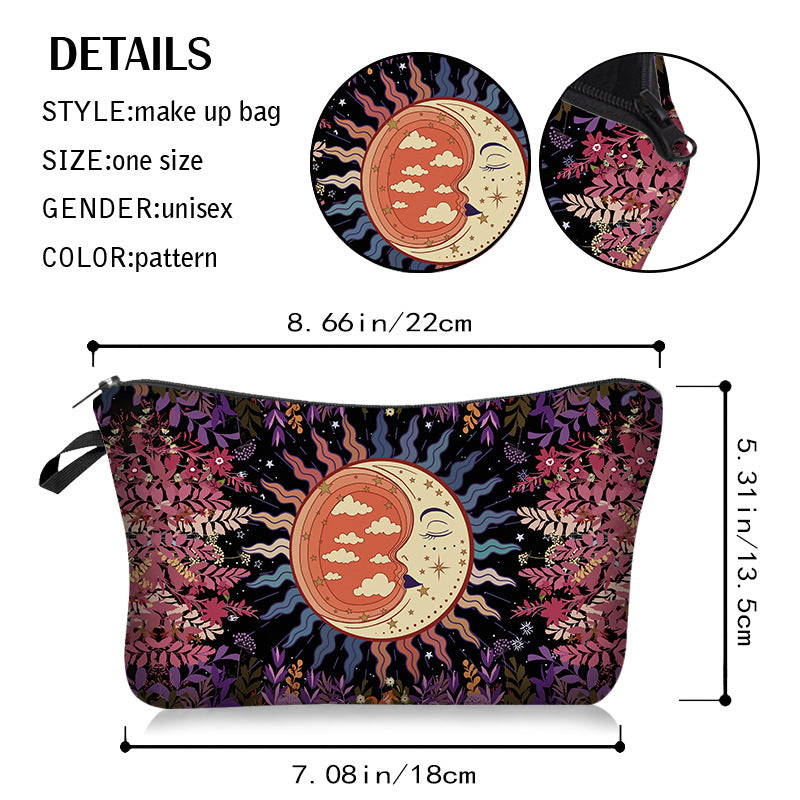 Olivenorma Sun Moon Star Pattern Cosmetic Bag - image 14