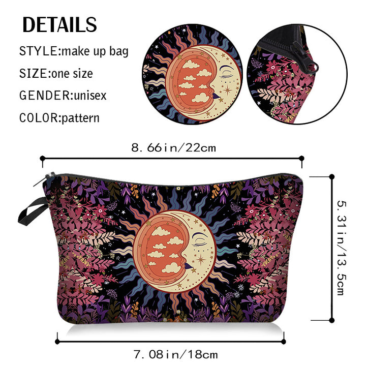 Olivenorma Sun Moon Star Pattern Cosmetic Bag - image 14