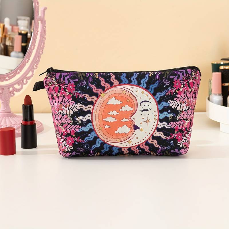 Olivenorma Sun Moon Star Pattern Cosmetic Bag - Moon&Star - image 10