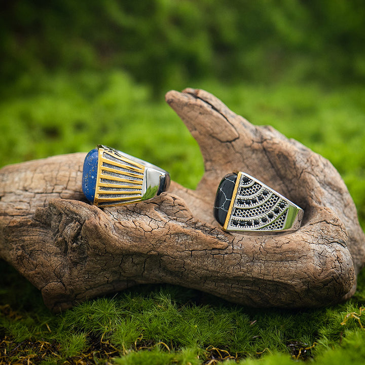 Olivenorma "Triumph Return"-Turkish Warrior Gemstone Ring - image 9