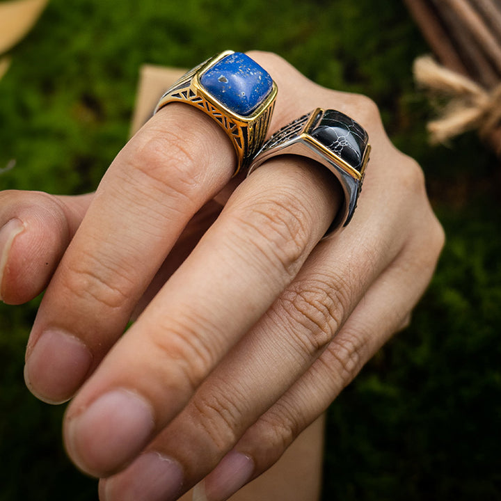 Olivenorma "Triumph Return"-Turkish Warrior Gemstone Ring - image 3