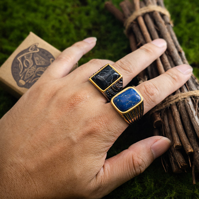 Olivenorma "Triumph Return"-Turkish Warrior Gemstone Ring - image 6