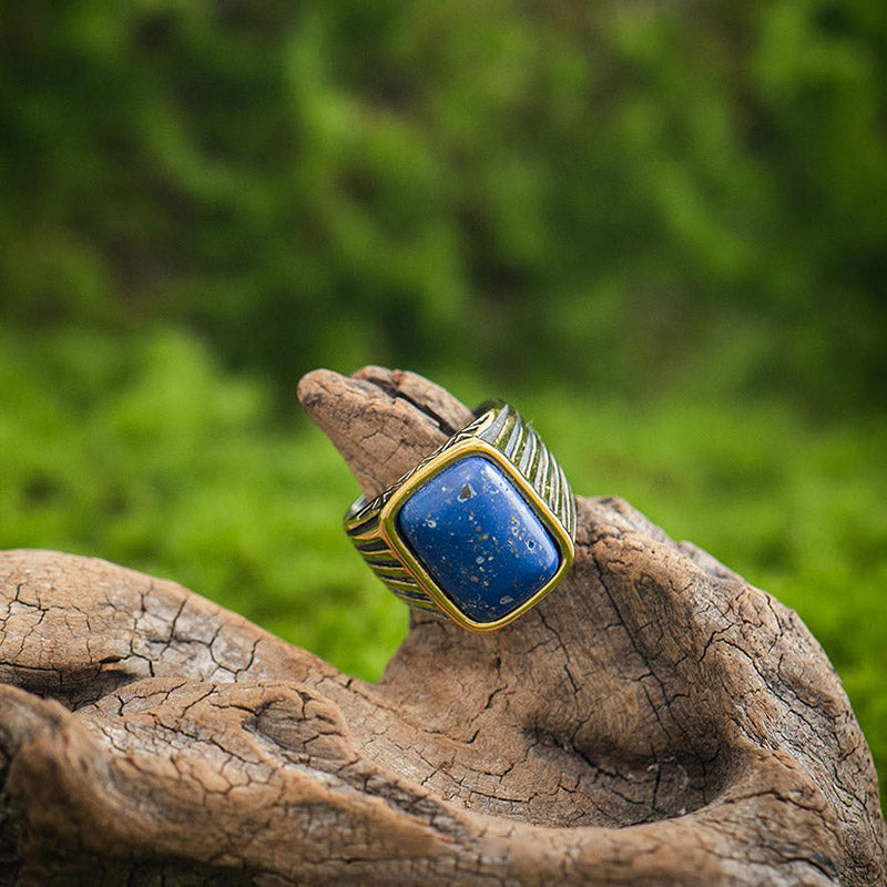 Olivenorma "Triumph Return"-Turkish Warrior Gemstone Ring - Lapis Lazuli - 15 - image 1