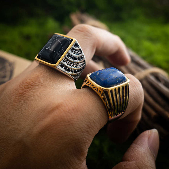 Olivenorma "Triumph Return"-Turkish Warrior Gemstone Ring - image 7