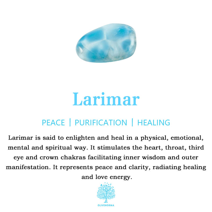 Olivenorma Larimar Turquoise Zircon Necklace Set - image 2
