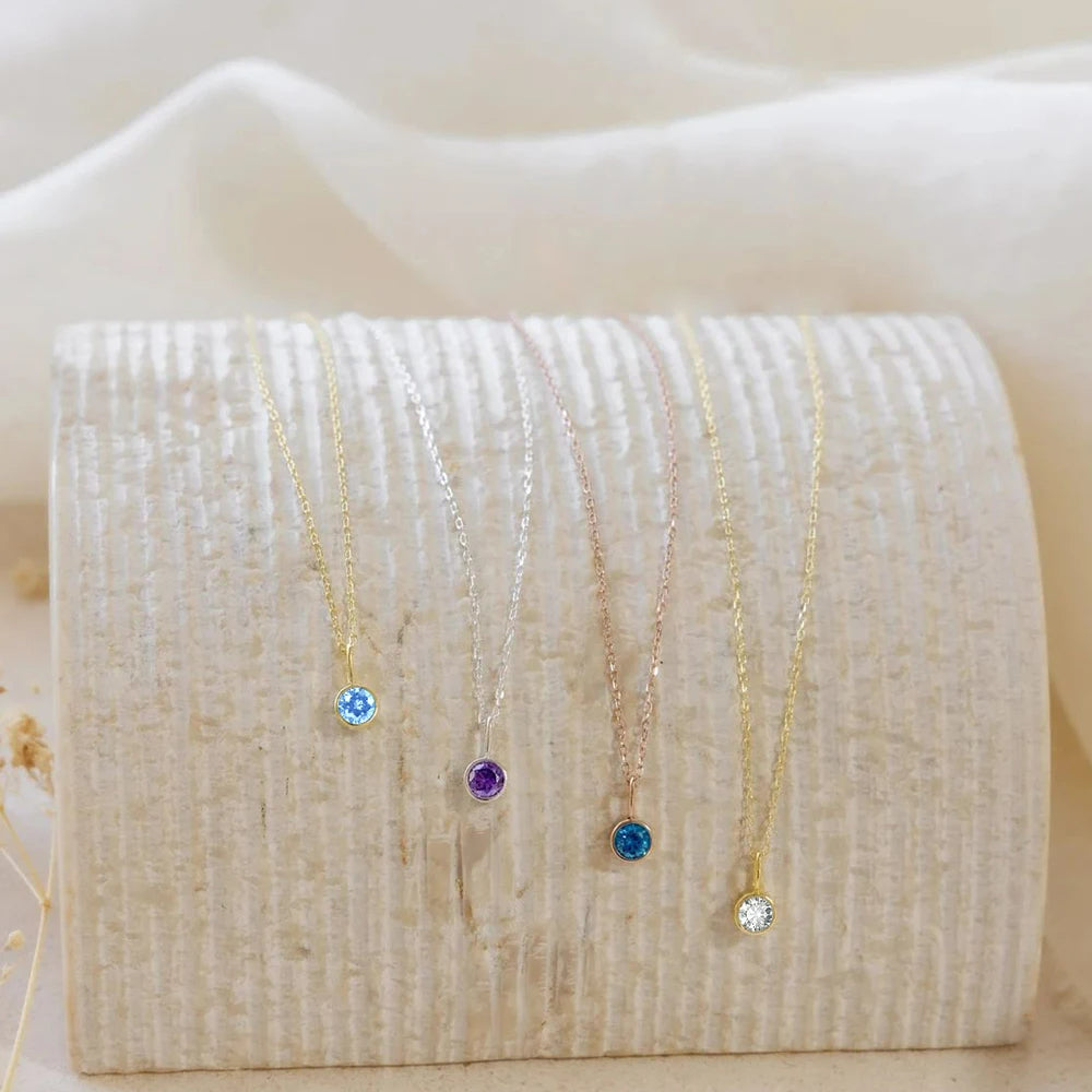 Olivenorma Constellation 8mm Birthstone Pendant Necklace - image 29