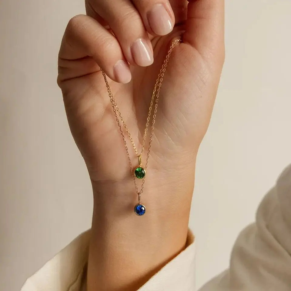 Olivenorma Constellation 8mm Birthstone Pendant Necklace - image 30