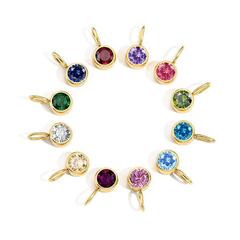 Olivenorma Constellation 8mm Birthstone Pendant Necklace - image 33
