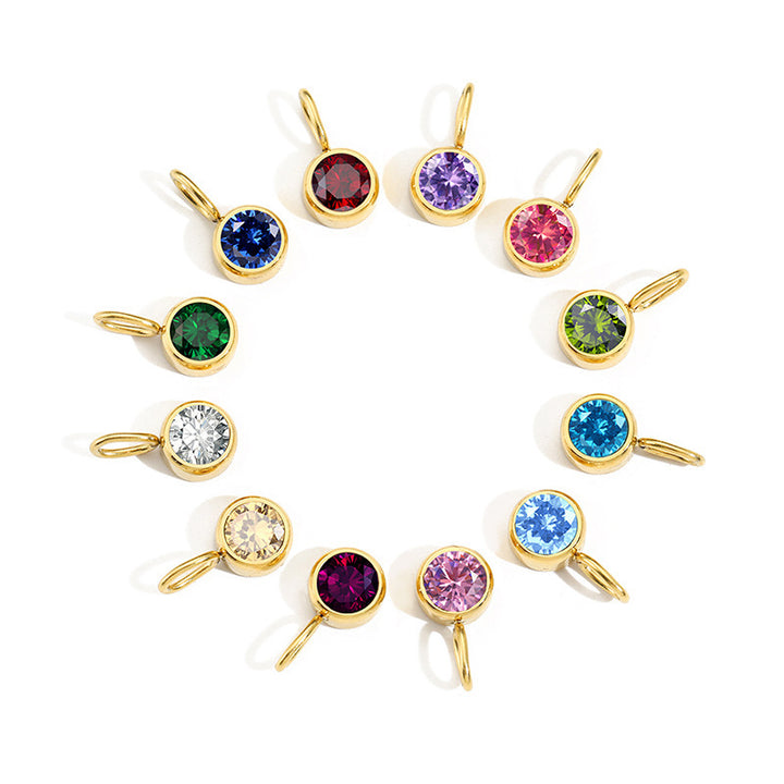 Olivenorma Constellation 8mm Birthstone Pendant Necklace - image 33