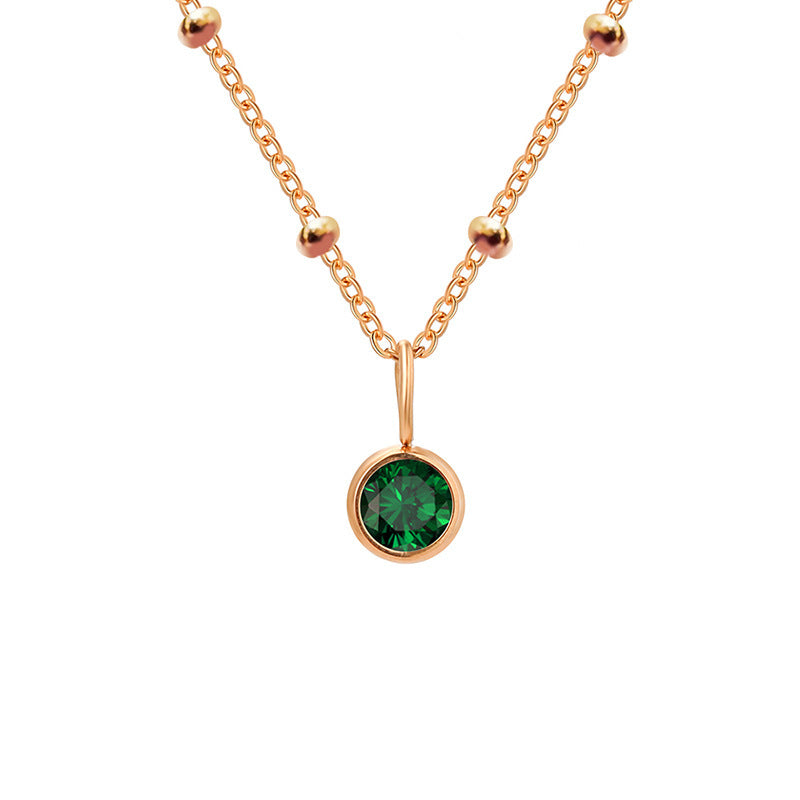 Olivenorma 8mm Round Birthstone Pendant Necklace - image 19